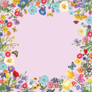 PREPPY PINK GARDEN MAT