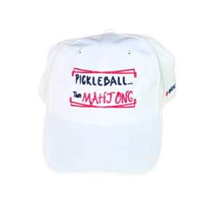 Pickleball Then Mahjong Hat | BRIGHT WHITE
