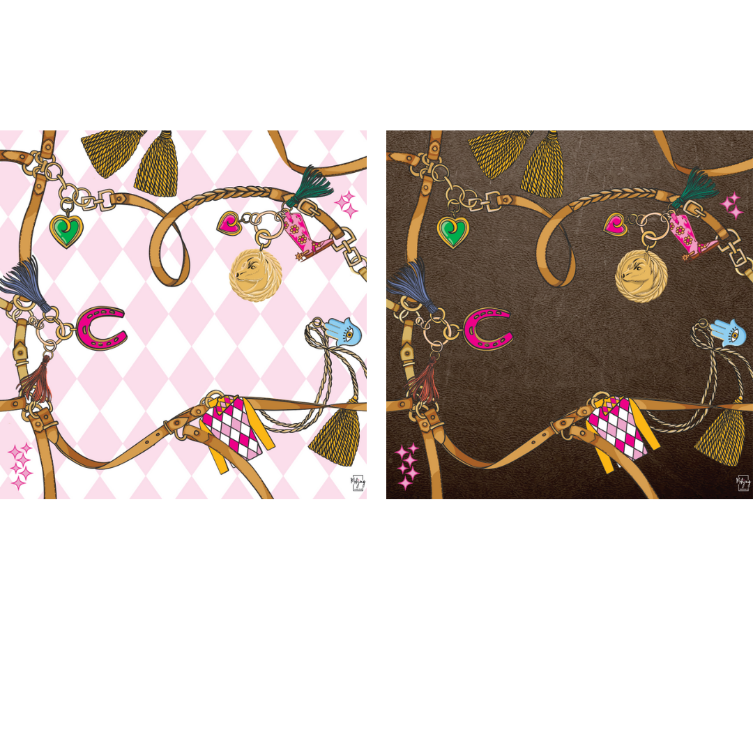 DOUBLE-SIDED MAT | Double the Fun/Heritage Horse MAT - HARLEQUIN