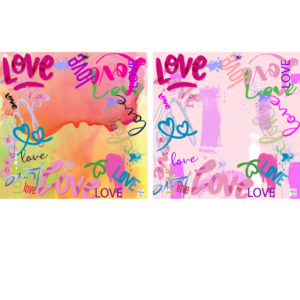 DOUBLE-SIDED MAT | Double the Fun/Love Graffiti Mat