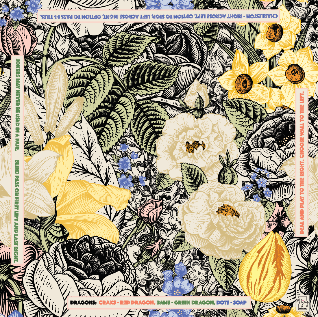 VINTAGE FLORAL MAT