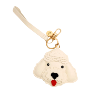 Poodle Charm - White