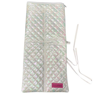 The Quilted Rack Bag - Iridescent White