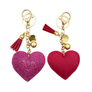 Heart Charm - Hot Pink