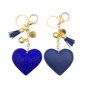 Heart Charm - Cobalt Blue