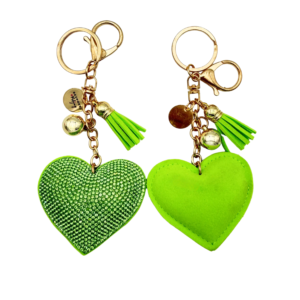 Heart Charm - Lime Green