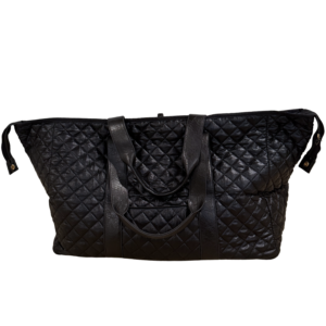 Patch Perfect Quilted Tote - Midnight Black